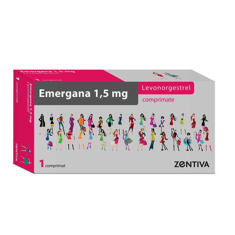 Anticonceptionale - Emergana, 1,5 mg, 1 comprimat, Zentiva, sinapis.ro