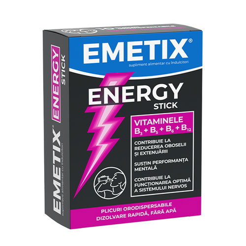 Uz general - Emetix Energy sticks, 10 plicuri, sinapis.ro