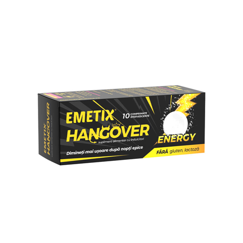 Uz general - Emetix Hangover, 10 comprimate effervescente, sinapis.ro