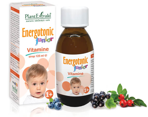Copii - Energotonic Junior Vitamine, sirop, 125ml, PlantExtrakt, sinapis.ro