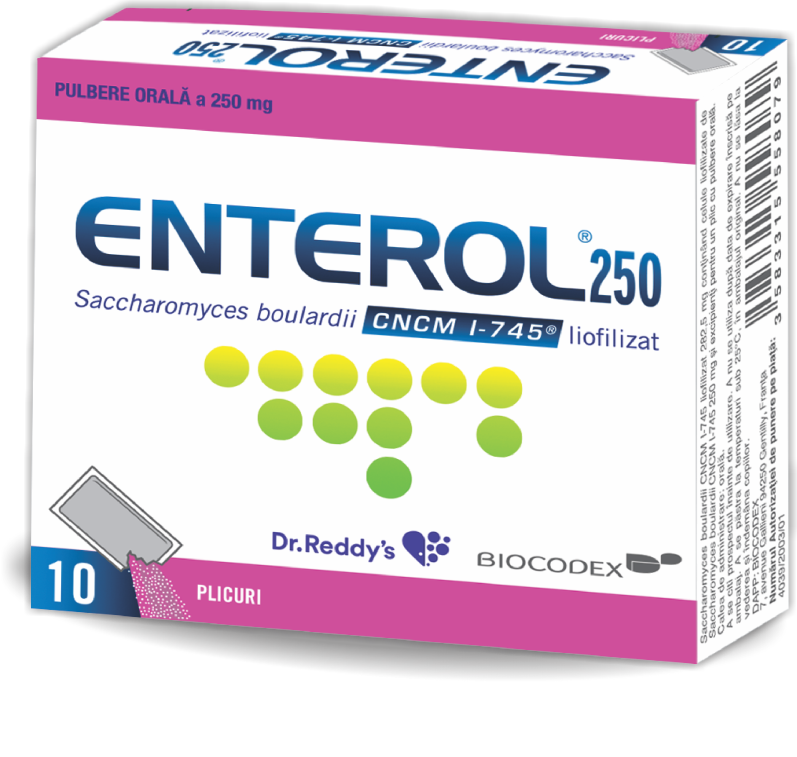Antidiareice - Enterol 250mg pulb. pt. sol. orala, sinapis.ro