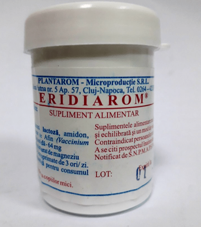 Antibalonare - Eridiarom, 50 comprimate, Plantarom, sinapis.ro