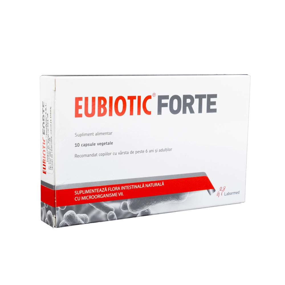 Probiotice si Prebiotice - Eubiotic Forte, 10 capsule vegetale, Labormed, sinapis.ro