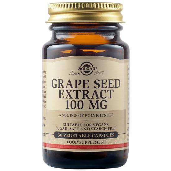 Geriatrice - Extract din semințe de struguri 100 mg, 30 capsule, Solgar, sinapis.ro