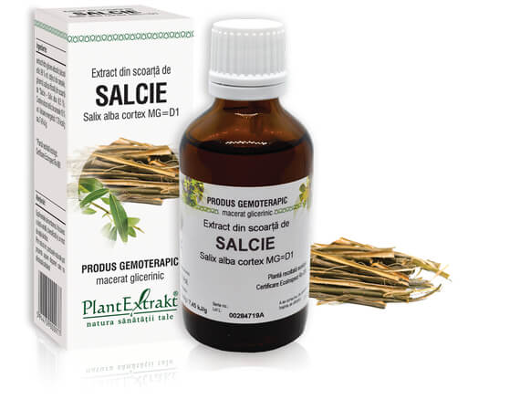 TINCTURI SI GEMODERIVATE - Extract scoarță salcie (Salix alba cortex) 50ml, PlantExtrakt, sinapis.ro