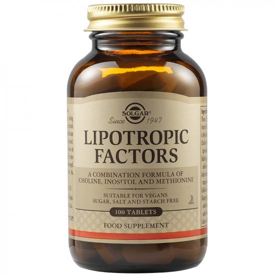 Anticolesterol - Factori Lipotropici, 100 tablete, Solgar, sinapis.ro
