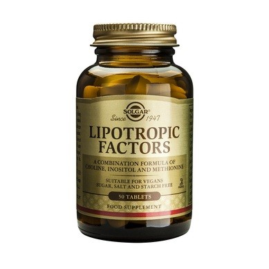 Anticolesterol - Factori Lipotropici, 50 tablete, Solgar, sinapis.ro