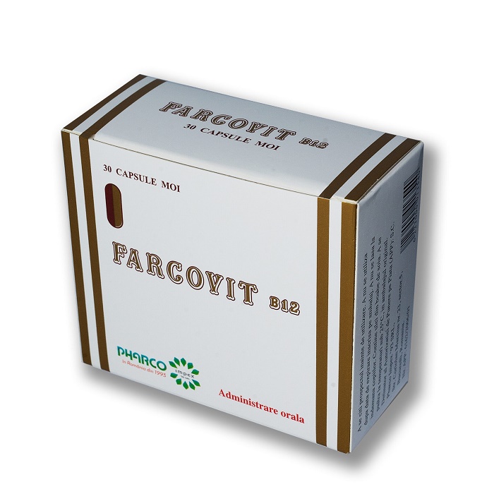 Protectoare hepatice - Farcovit B12, 24 capsule, Pharco, sinapis.ro