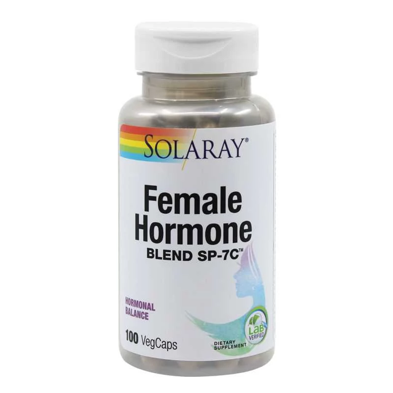 Menopauza si premenopauza - Female Hormone Blend Solaray, 100 capsule, Secom, sinapis.ro