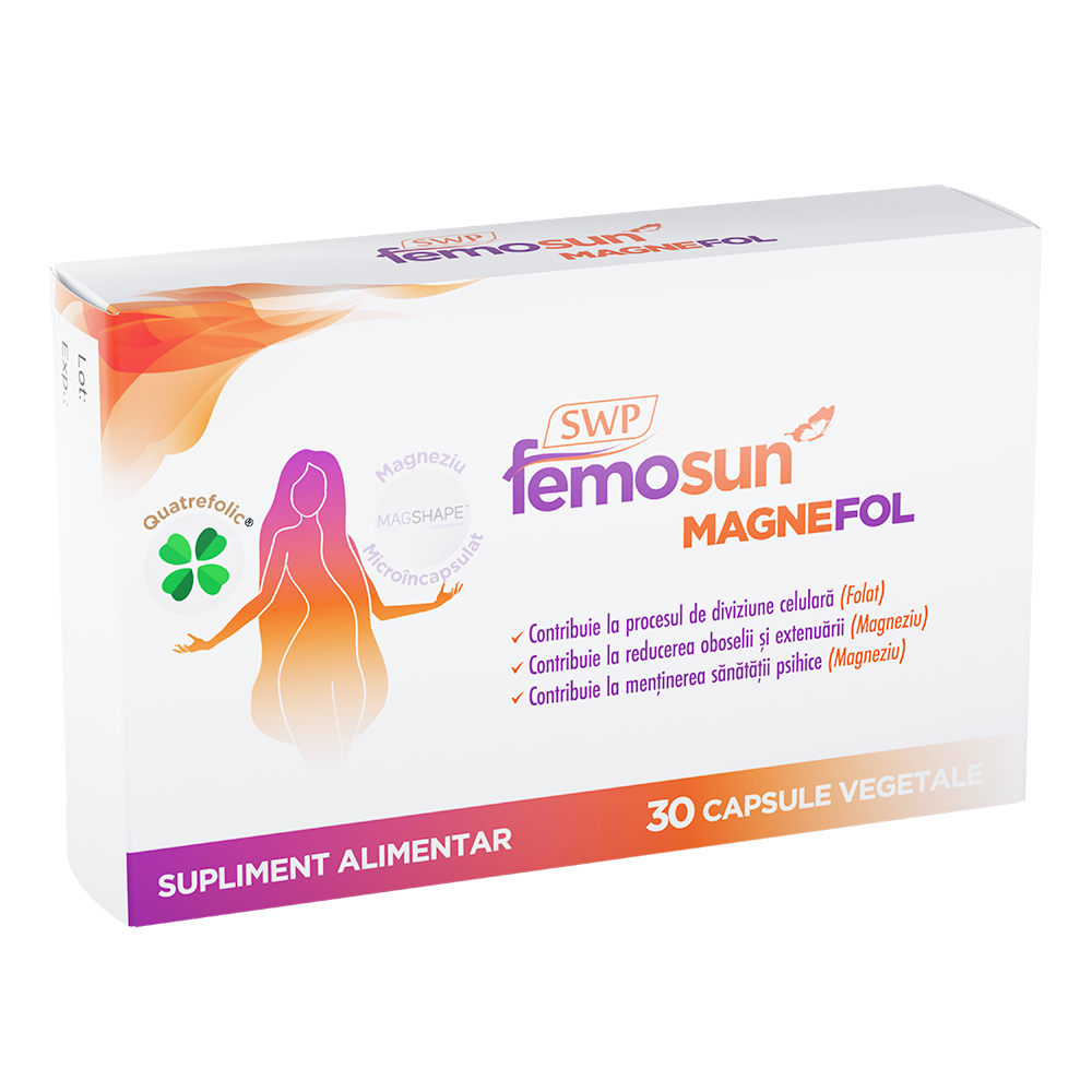 Prenatal - Femosun Magnefol, 30 capsule vegetale, Sun Wave Pharma , sinapis.ro