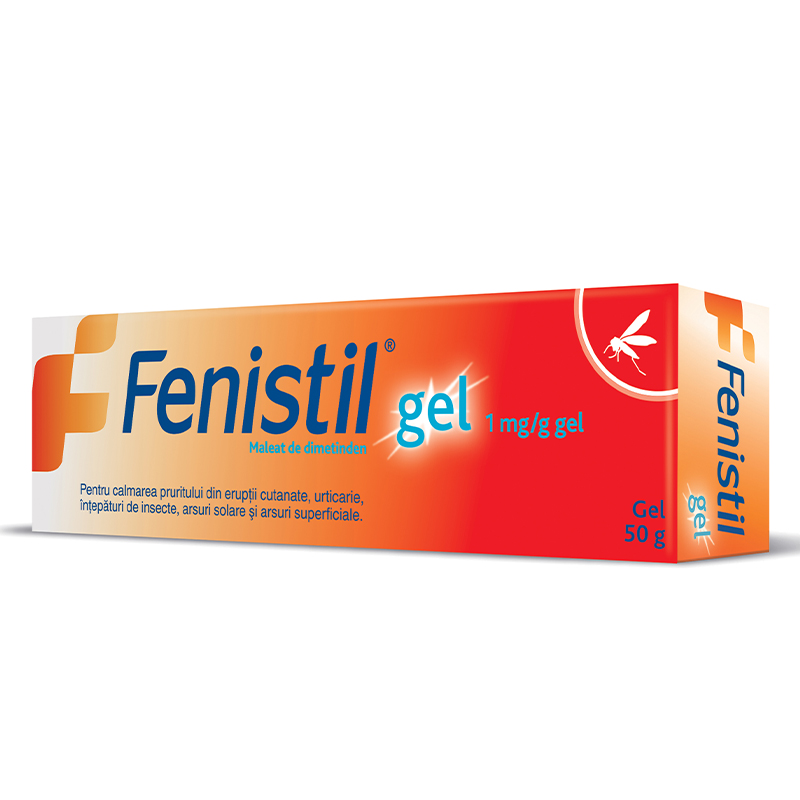 Antihistaminice - Fenistil gel, 1mg/g, 50g, Glaxo, sinapis.ro
