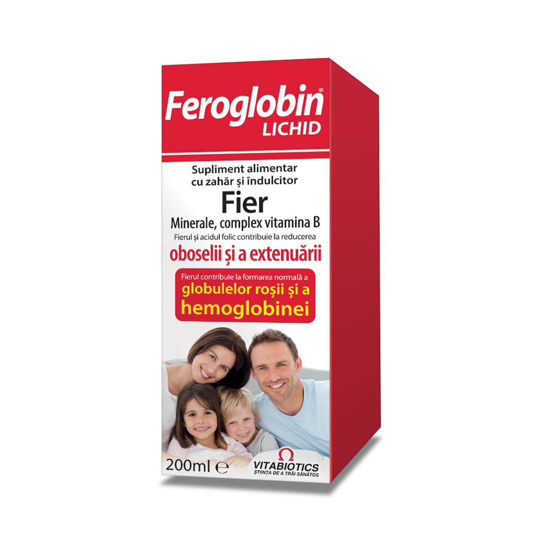 Uz general - Feroglobin lichid, 200 ml, Vitabiotics, sinapis.ro