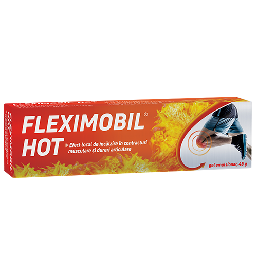 Dureri musculare - Fleximobil Hot, gel emulsionat, 100g, Fiterman, sinapis.ro