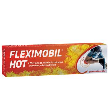 Dureri musculare - Fleximobil Hot, gel emulsionat, 45g, Fiterman, sinapis.ro