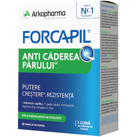 Suplimente alimentare - Forcapil anti caderea parului 30cpr, sinapis.ro