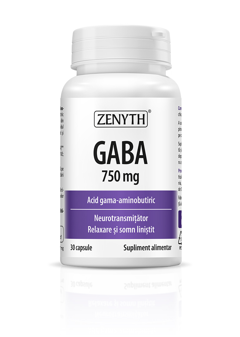 Antistres - GABA 750 mg, 30 capsule, sinapis.ro