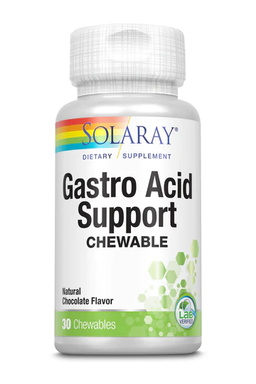 Enzime digestive - Gastro Acid Support, 30 tablete masticabile, Secom, sinapis.ro