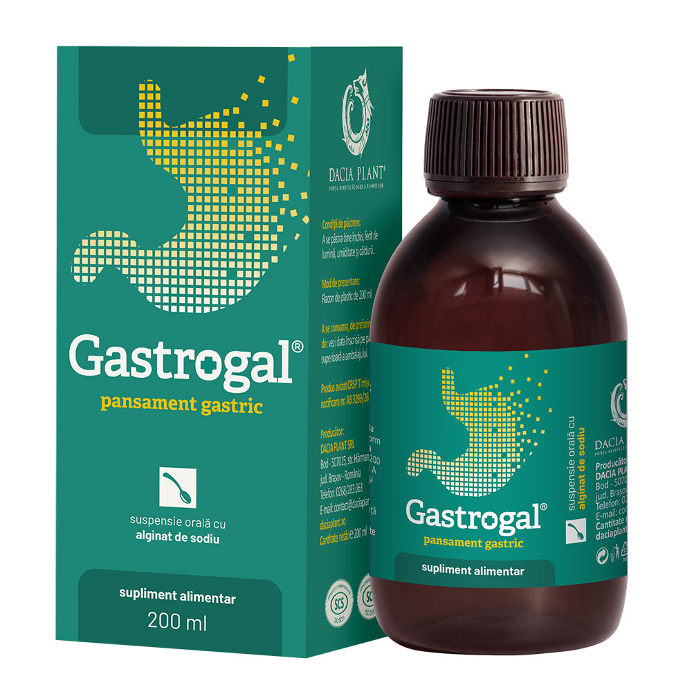 Antiacide - Gastrogal, suspensie orală, 200ml, Dacia Plant , sinapis.ro
