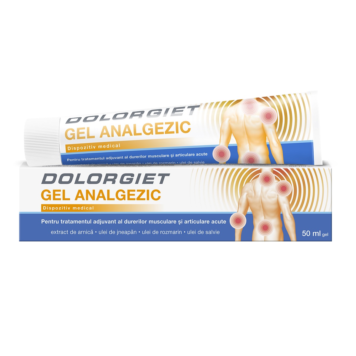Dureri musculare - Gel analgezic Dolorgiet, 50 ml, Zdrovit, sinapis.ro