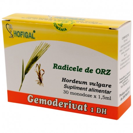 TINCTURI SI GEMODERIVATE - Gemoderivat radicele orz, 30 doze, Hofigal, sinapis.ro