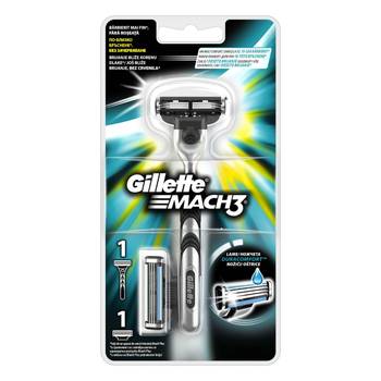 Produse ras - Gillette aparat + 2 rezerve mach 3, Procter & Gamble, sinapis.ro