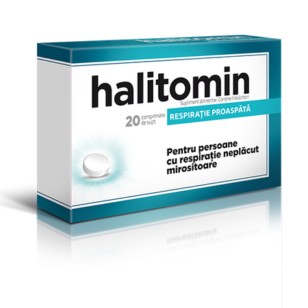 Adulti - Halitomin, 20 comprimate de supt, sinapis.ro