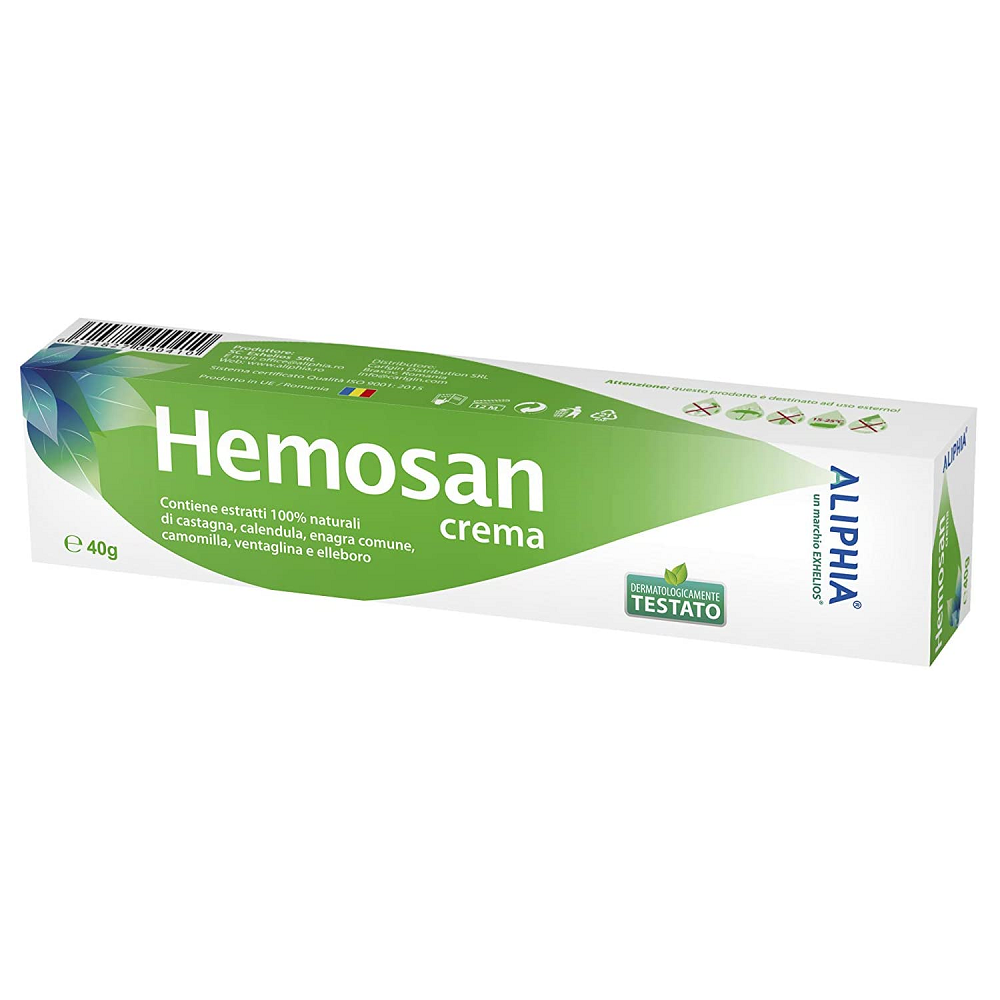 Hemoroizi - Hemosan cremă 40g, Exhelios, sinapis.ro