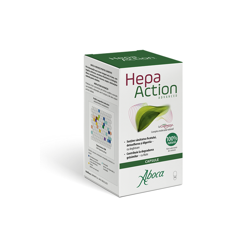 Protectoare hepatice - Hepa Action Advanced, 50 capsule, sinapis.ro