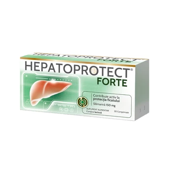 Protectoare hepatice - Hepatoprotect forte, 30 comprimate, Biofarm, sinapis.ro