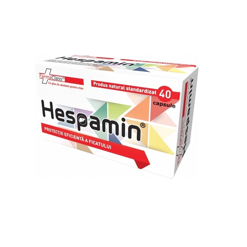 Protectoare hepatice - Hespamin 40 capsule, FarmaClass, sinapis.ro