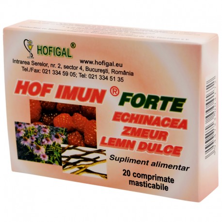 Imunitate - Hof Imun Forte, 20 comprimate, Hofigal, sinapis.ro