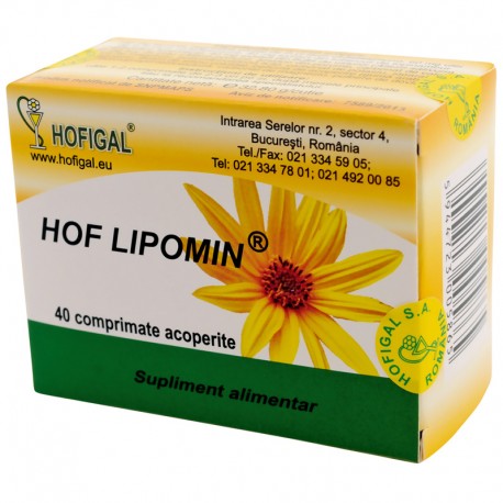 Anticolesterol - Hof Lipomin, 40 comprimate, Hofigal, sinapis.ro