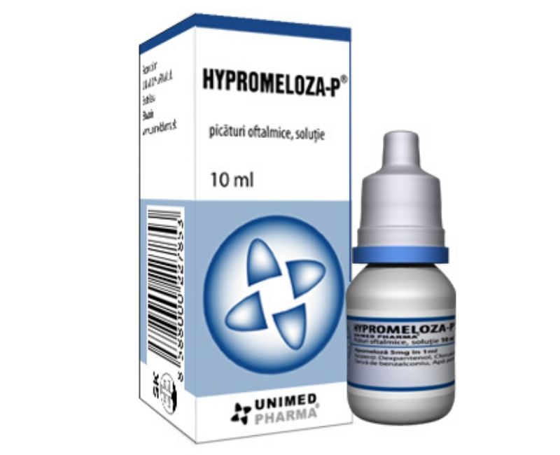 OFTAMOLOGIE - Hypromeloza-P, soluţie picături oftalmice 10 ml, Unimed Pharma, sinapis.ro