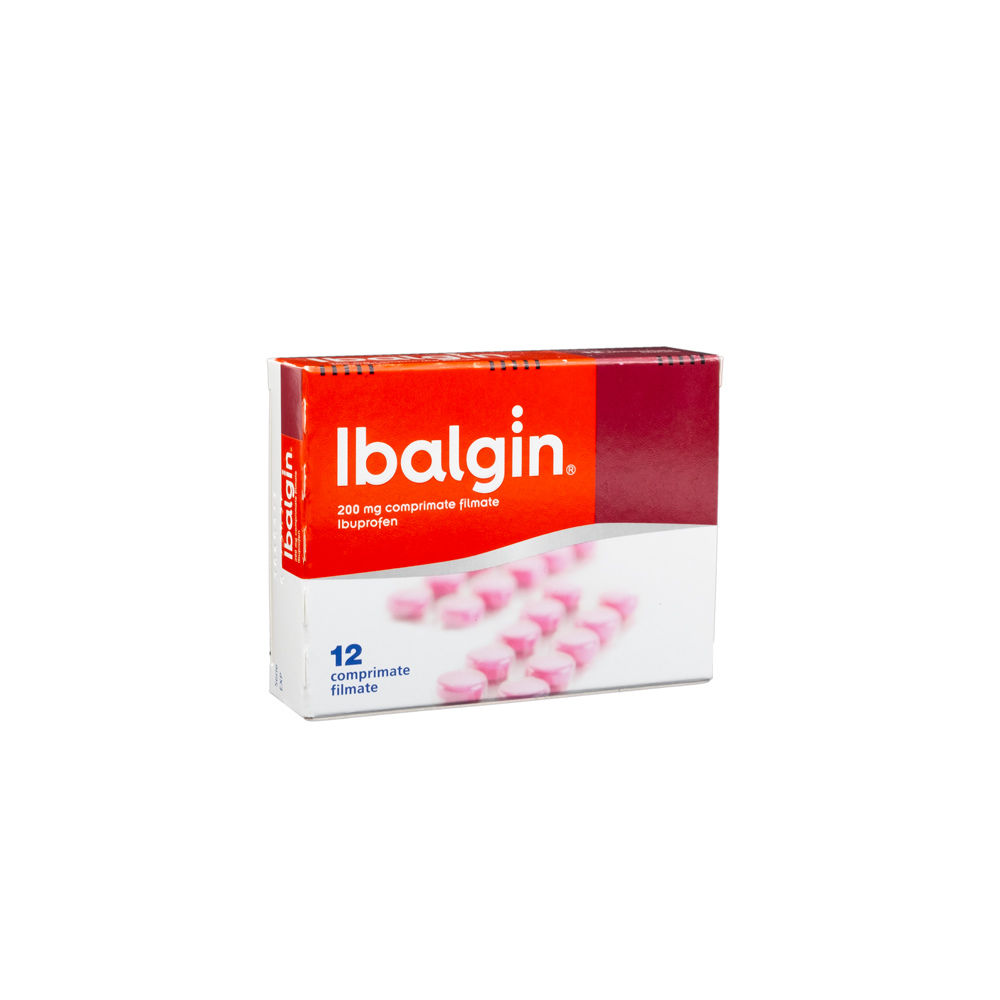 Analgezice - Ibalgin, 200 mg, 12 comprimate filmate, sinapis.ro