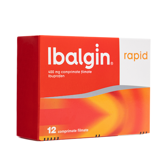 Analgezice - Ibalgin Rapid, 400mg, 12 comprimate filmate, Opella, sinapis.ro