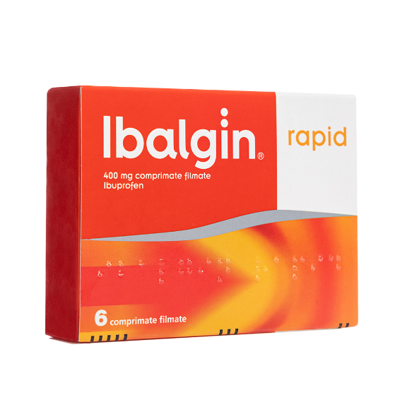 Analgezice - Ibalgin Rapid 400mg, 6 comprimate filmate, Sanofi, sinapis.ro