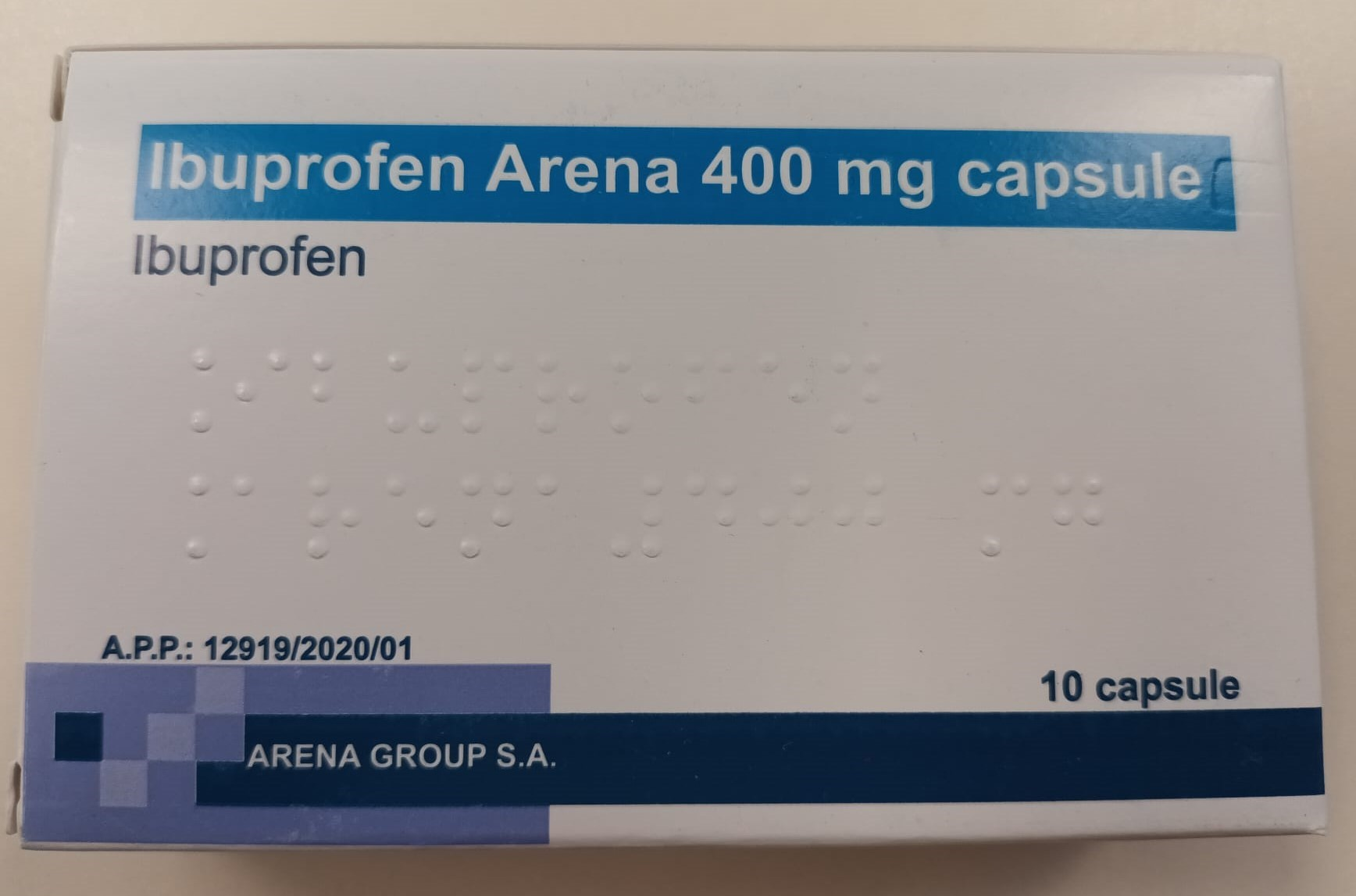Antiinflamator - Ibuprofen 400 mg Arena, sinapis.ro