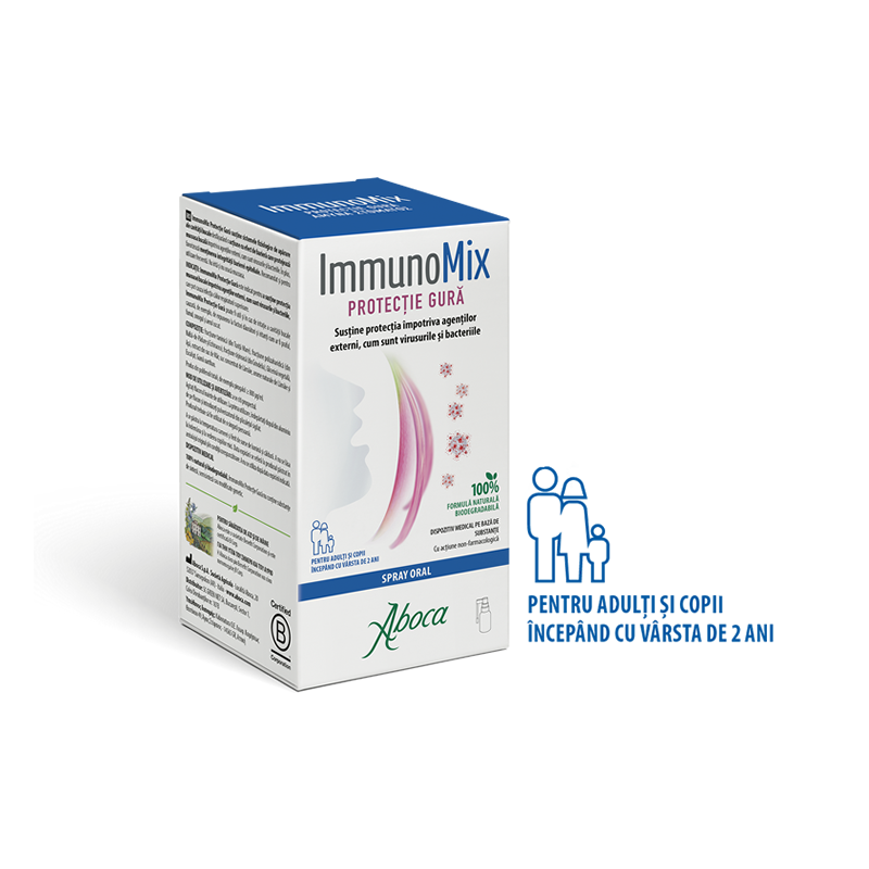 Imunitate - ImmunoMix Protecție Gură,  spray 30 ml cu pulverizator, sinapis.ro