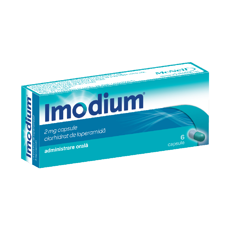 Antidiareice - Imodium, 2 mg, 6 capsule, Johnson&Johnson, sinapis.ro