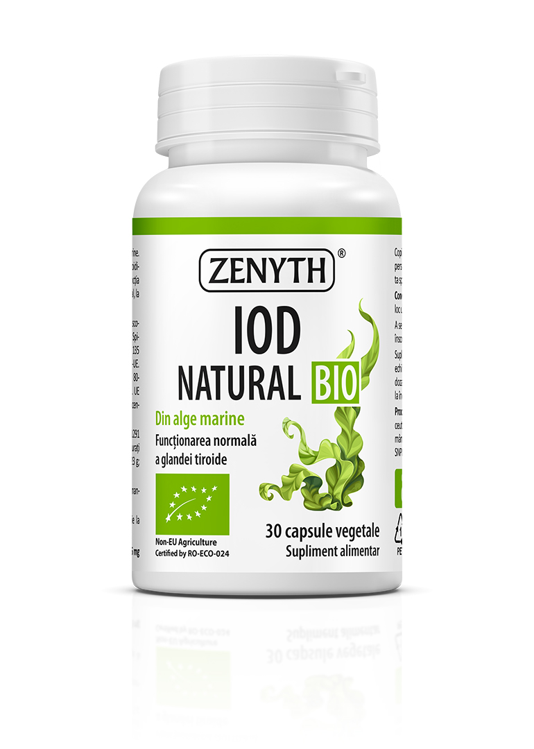SISTEMUL ENDOCRIN - Iod natural Bio, 30 capsule, Zenyth, sinapis.ro