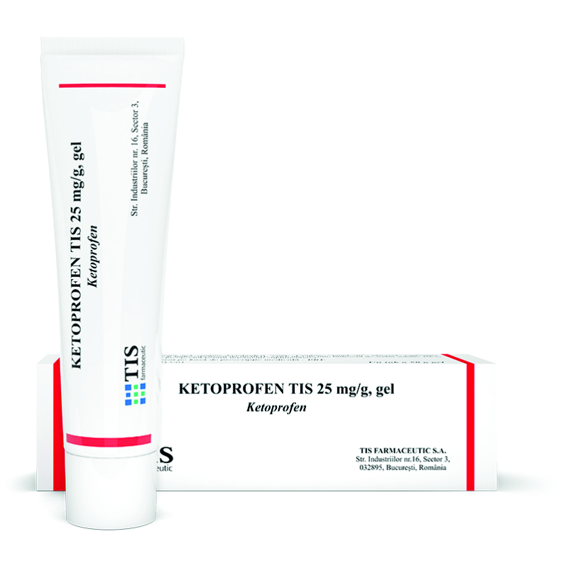 Dureri musculare - Ketoprofen, gel, 25mg/g, Tis, sinapis.ro