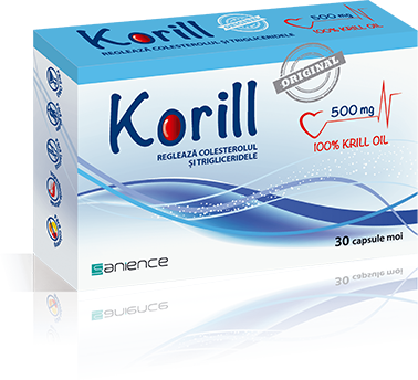 Anticolesterol - Korill 500mg, 30 capsule moi, Sanience, sinapis.ro