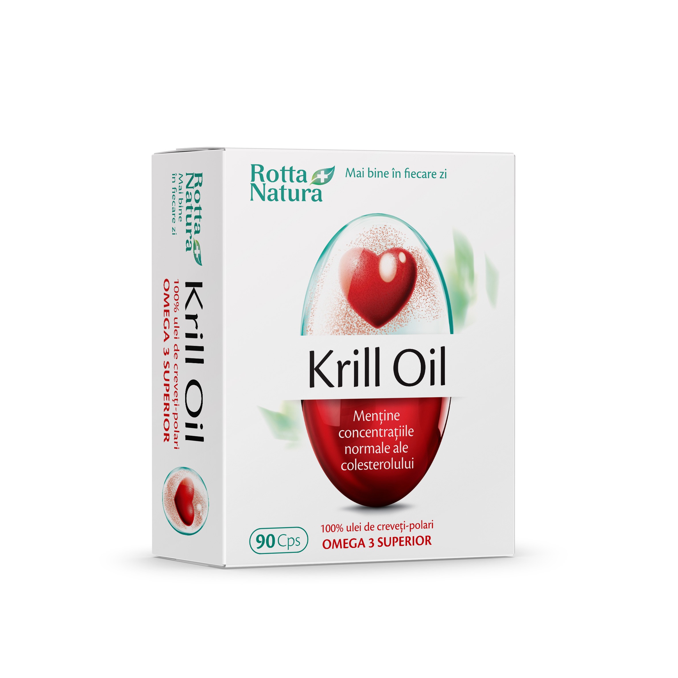 Anticolesterol - Krill Oil, 90 capsule, Rotta Natura, sinapis.ro
