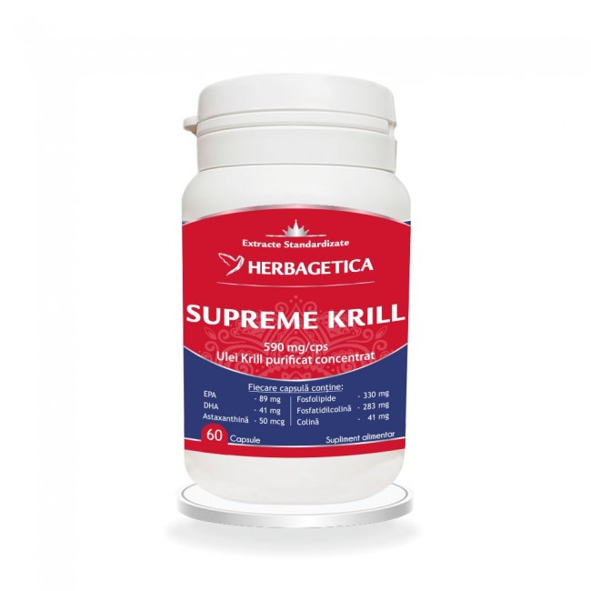 Anticolesterol - Krill oil supreme omega 3
60 capsule, sinapis.ro