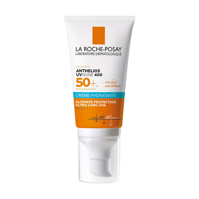 Produse cu SPF pentru corp - LA ROCHE-POSAY Anthelios SPF50+ uv-mune cremă hidratantă fără parfum, 50ml, sinapis.ro