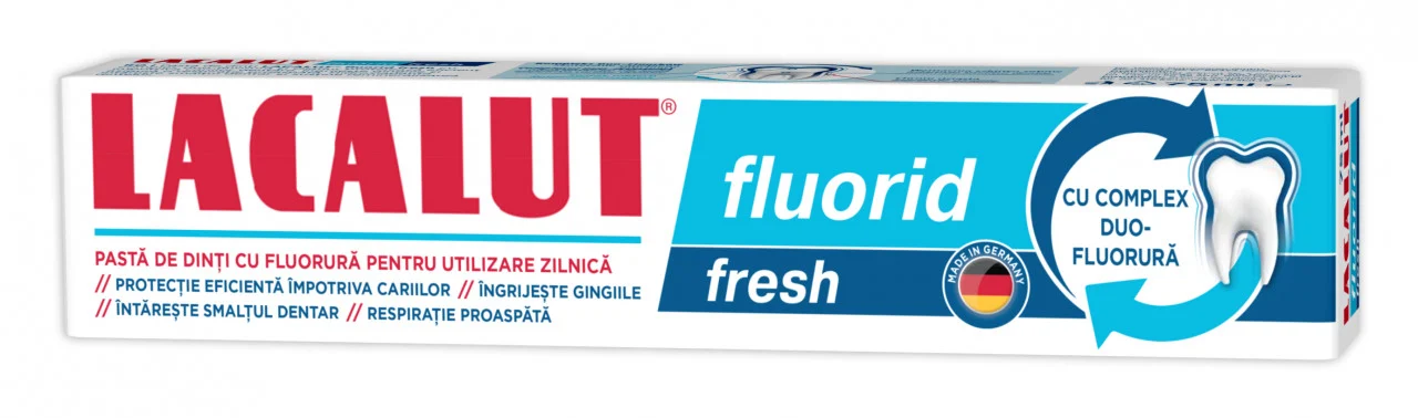 Pasta de dinti - Lacalut Fluorid Fresh, pastă de dinți, 75ml Zdrovit, sinapis.ro