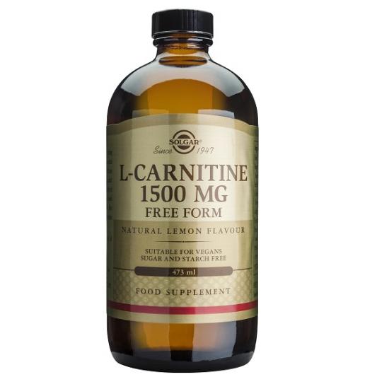 TONICE GENERALE - L-Carnitina lichidă, 1500 mg, 473 ml, Solgar, sinapis.ro