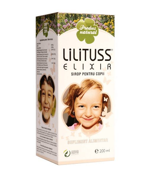 Siropuri de tuse - LiliTUSS Elixir sirop pentru copii, flacon 200 ml, sinapis.ro