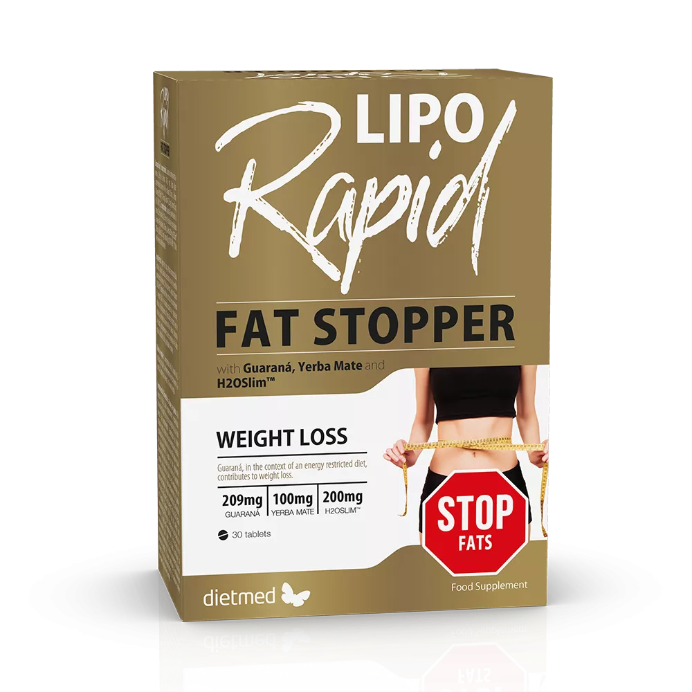 DE SLABIT - Lipo Rapid Fat Stopper, 30 tablete, Naturmil, sinapis.ro