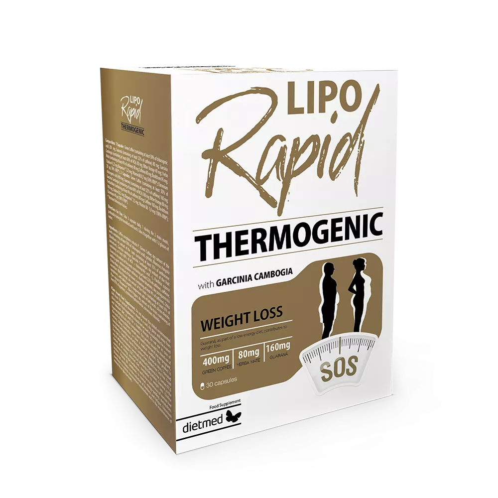 DE SLABIT - Lipo Rapid Thermogenic, 30 capsule, Naturmil, sinapis.ro